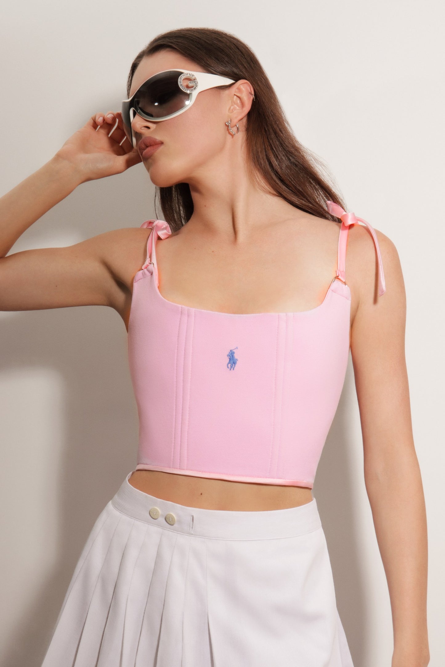 Reworked Polo Ralph Lauren Pink Corset