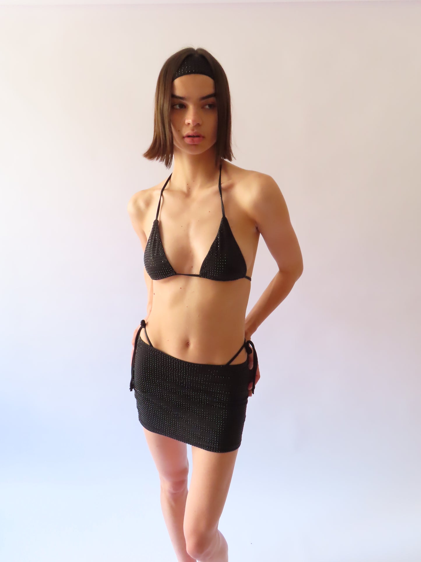 Crystal Bikini in Black