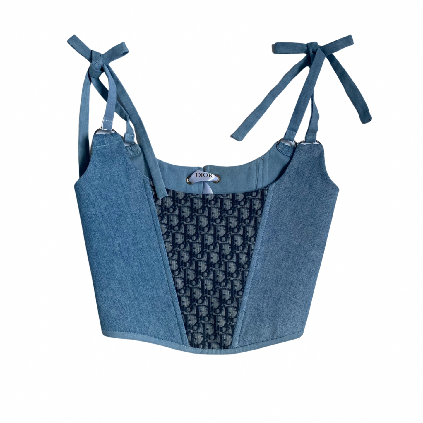 Reworked Dior Light Blue Corset