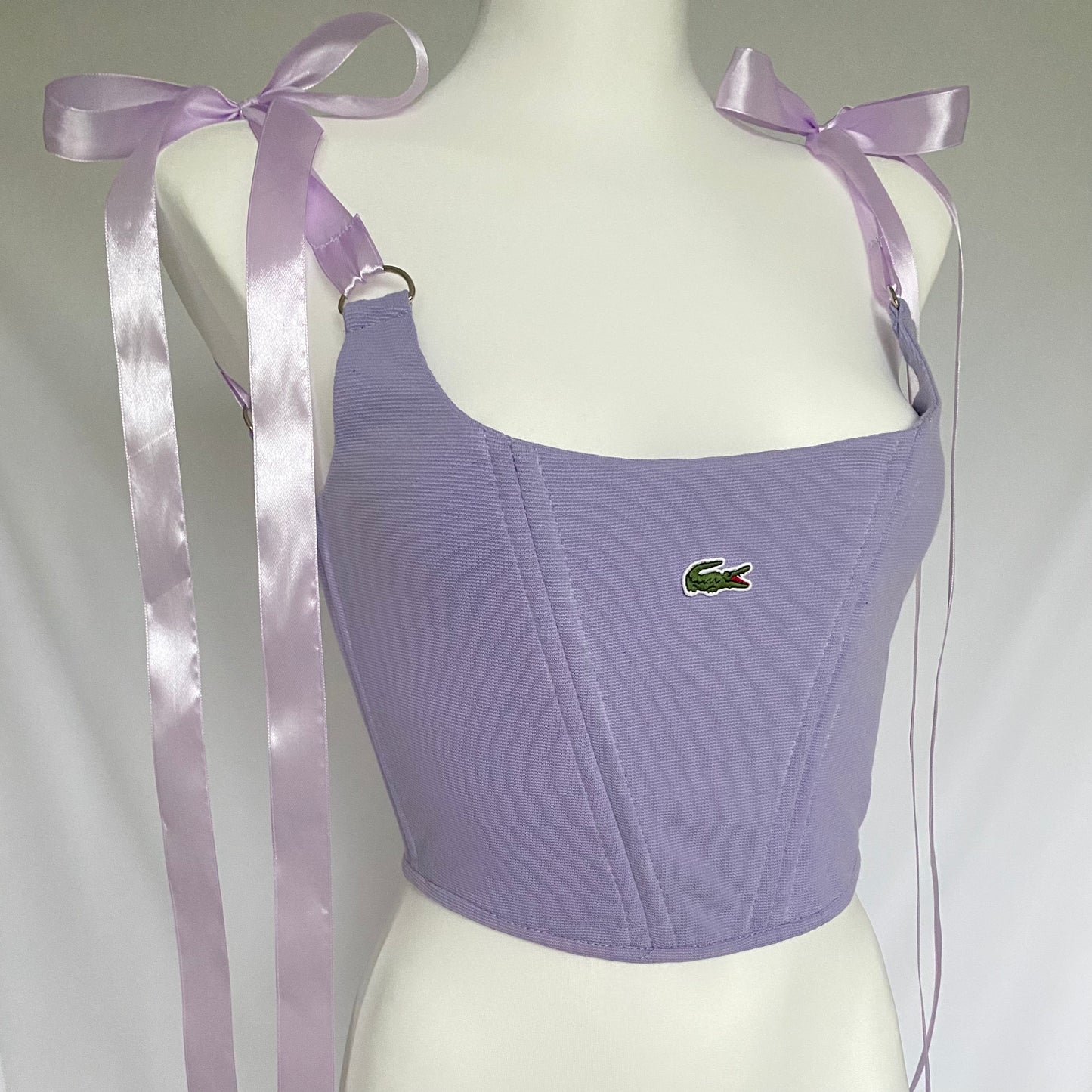 Reworked Lacoste Lilac Corset