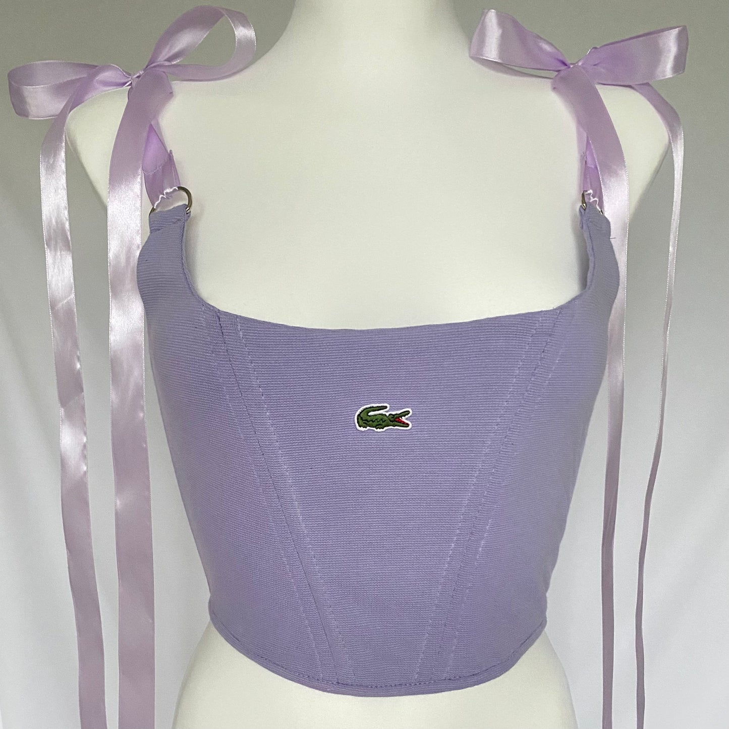 Reworked Lacoste Lilac Corset
