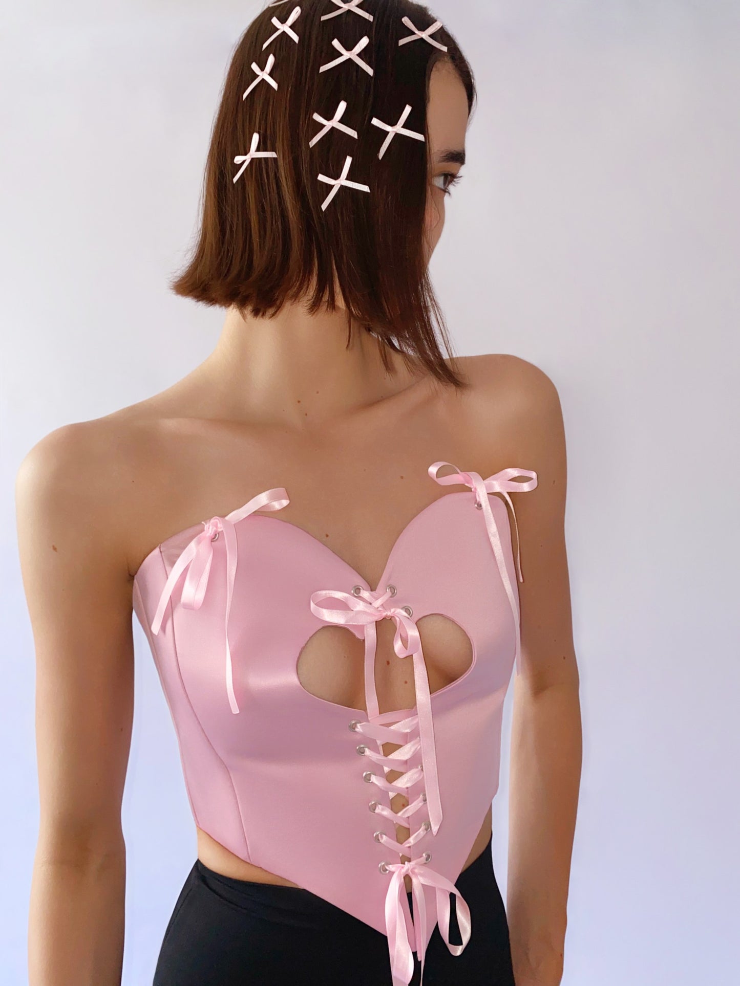 Love Corset in Baby Pink